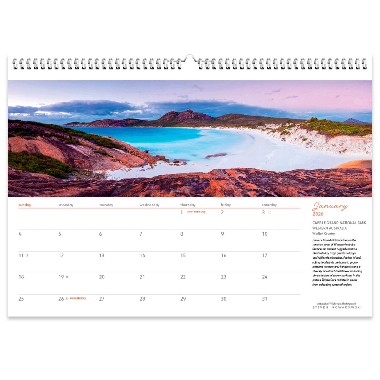 Wild Places Of Australia Wall Calendar: 2026