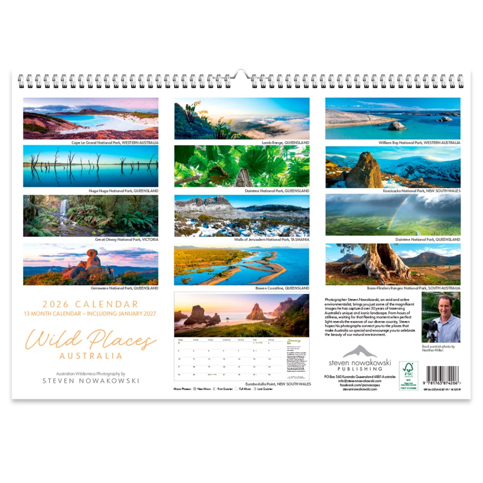 Wild Places Of Australia Wall Calendar: 2026