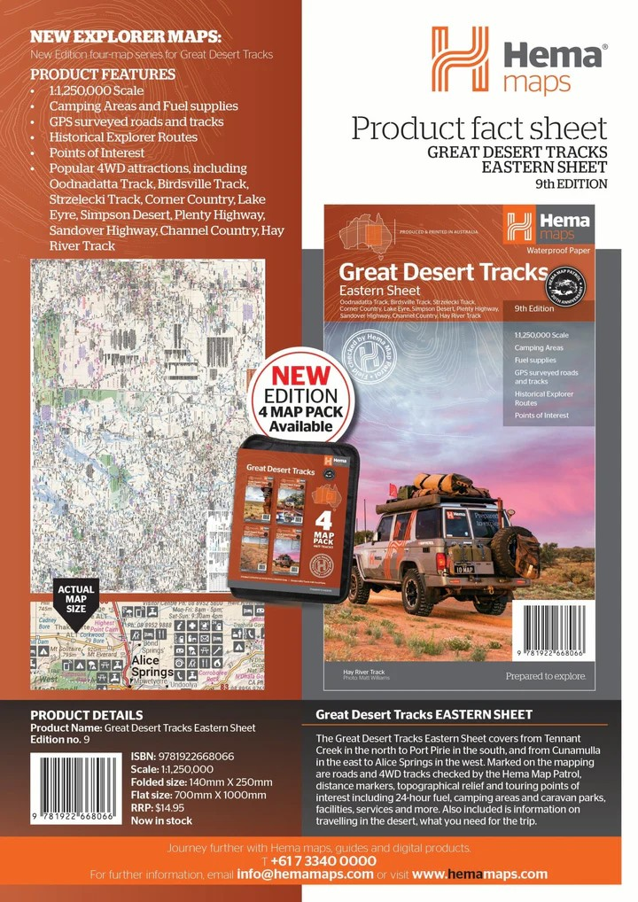 Great Desert Tracks Eastern Sheet