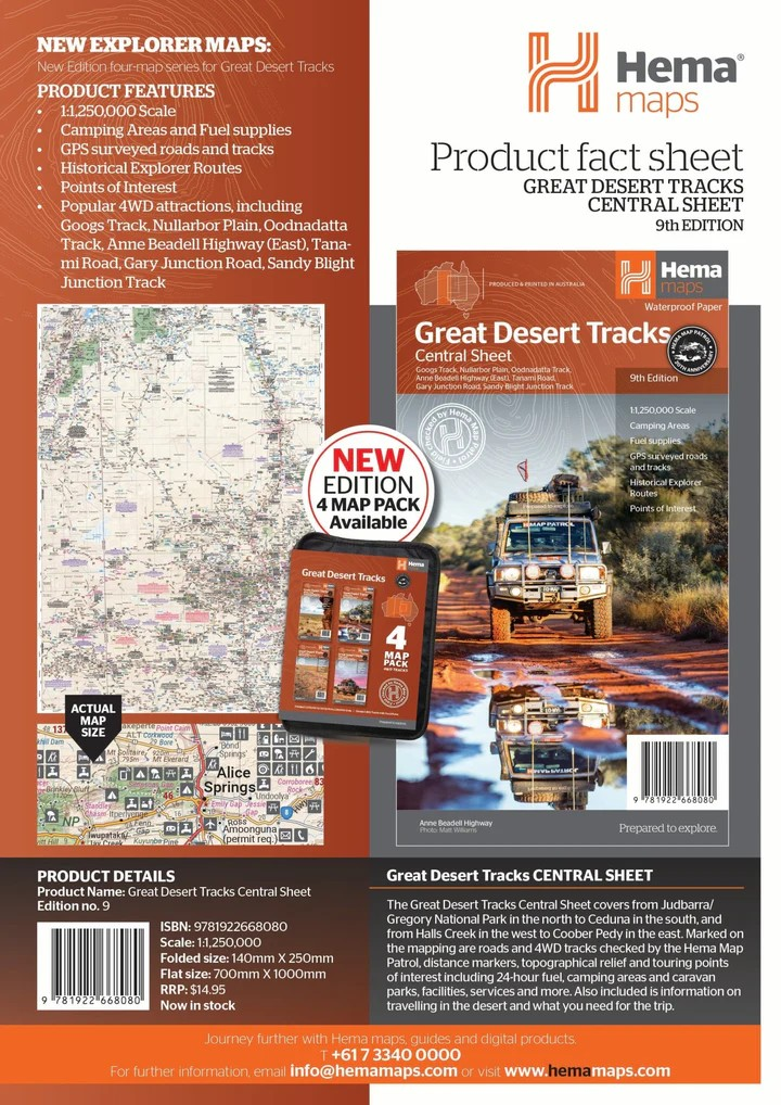Great Desert Track -  Central Sheet