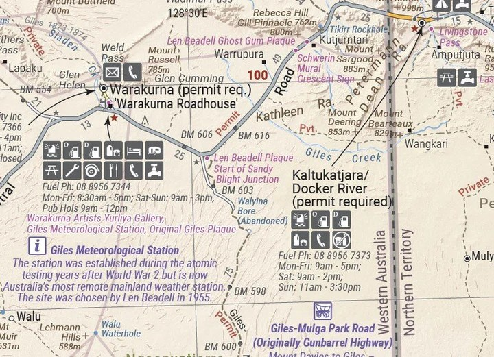 Great Desert Track -  Central Sheet