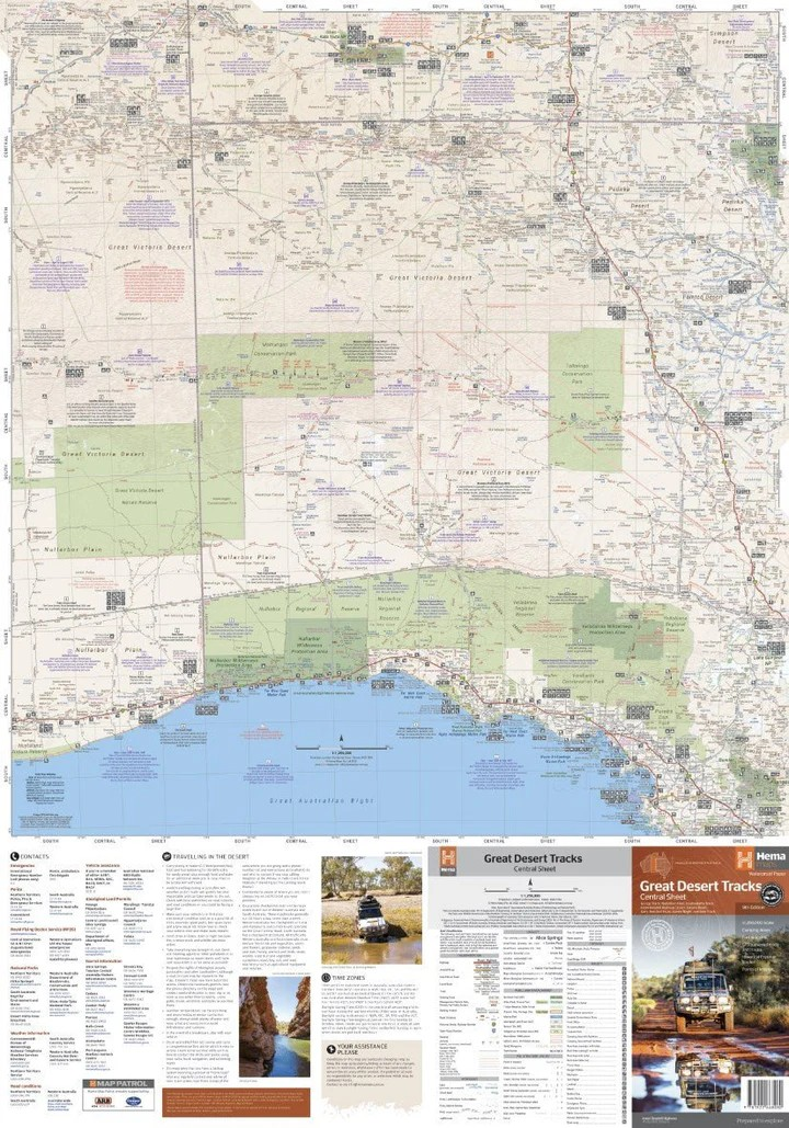 Great Desert Track -  Central Sheet