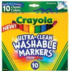 02270 Pk 10 Washable Markers Classis Col