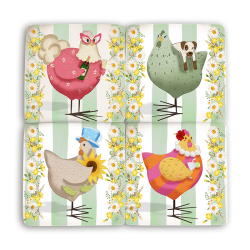 Resin Coaster [desn:farm Animals]