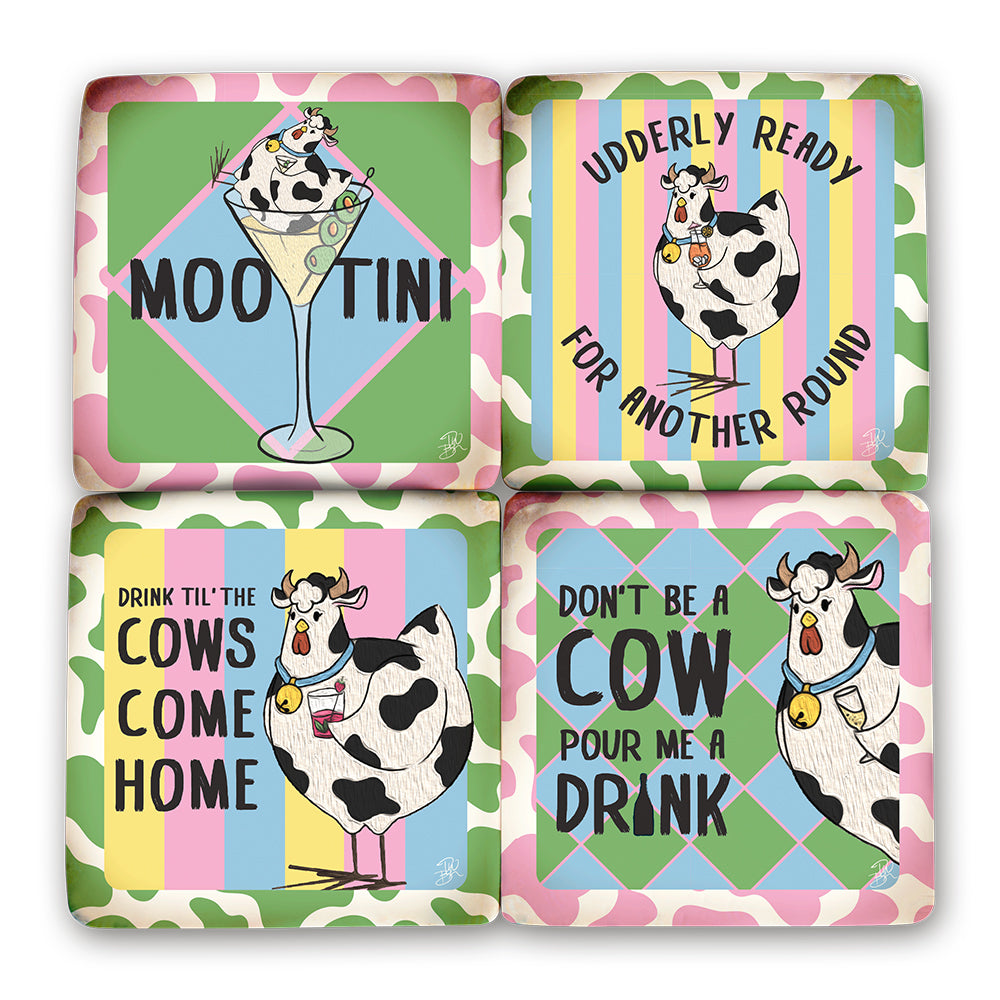 Resin Coaster [desn:farm Animals]