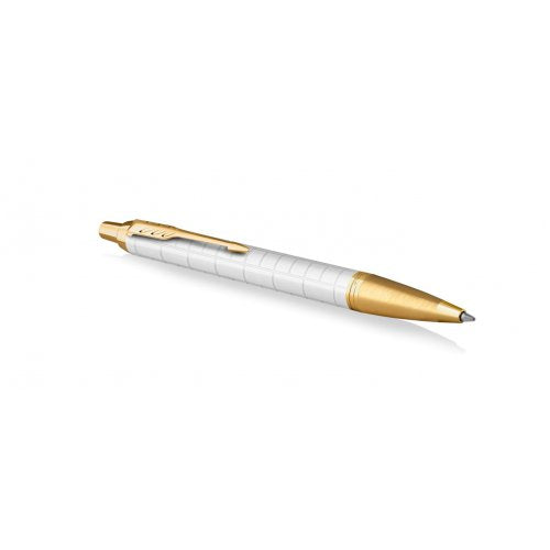 Parker Premium Pearl Gold Trim Ballpoint Pen
