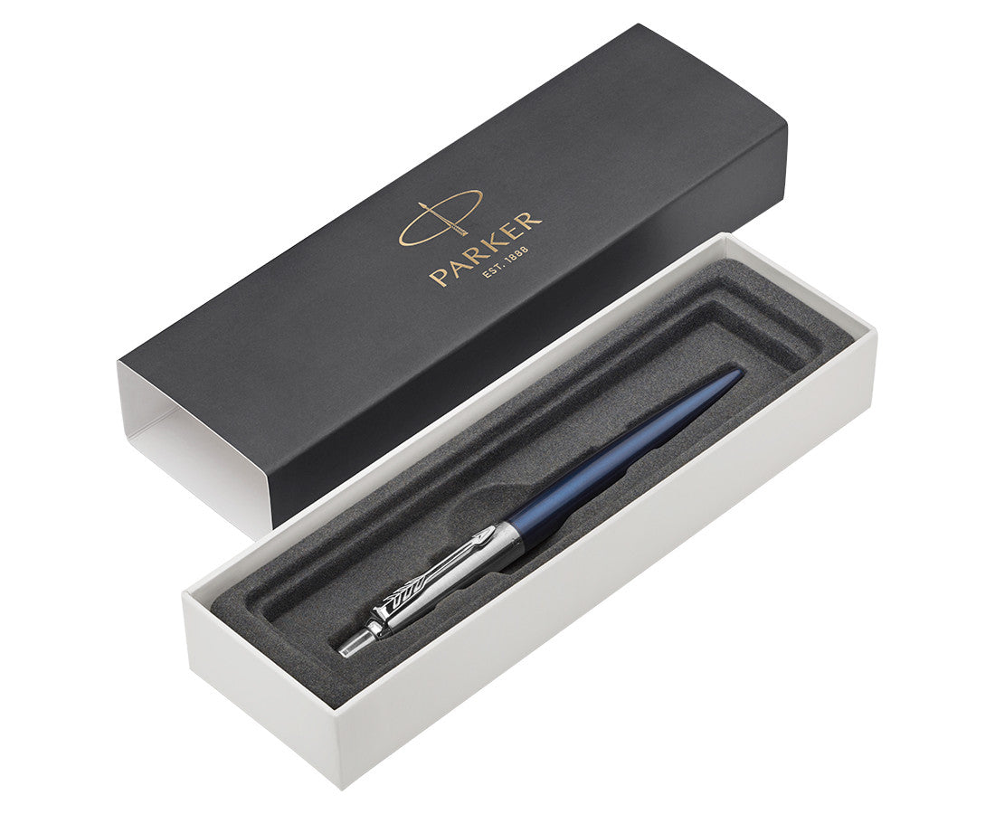 Pen Parker Jotter Ballpoint Royal Blue & Chrome 