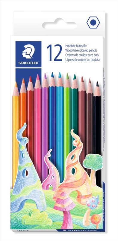 Pencils Staedtler Basic Coloured 12s