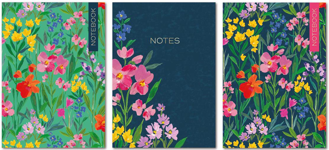 Liliana 3 Pack A4 Notebooks