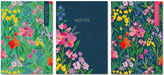 Liliana 3 Pack A4 Notebooks