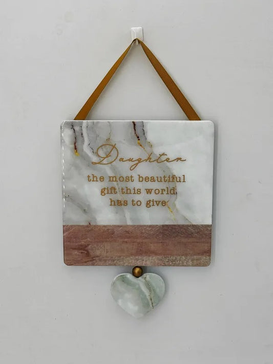 Heartfelt Hanging Plaque Daughter