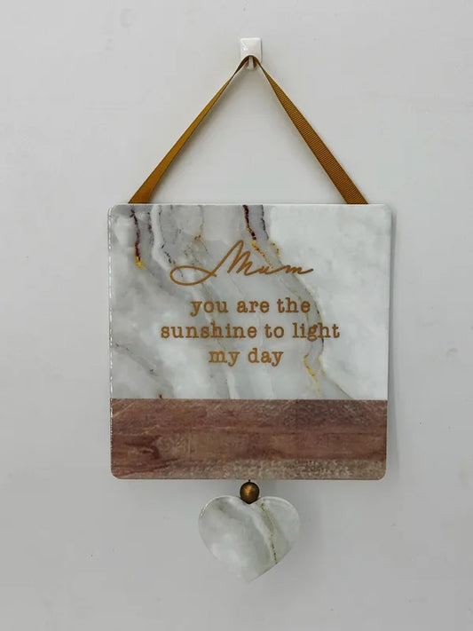 Heartfelt Hanging Plaque Mum