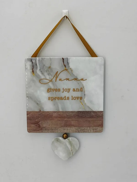 Heartfelt Hanging Plaque Nana