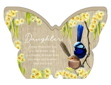 Nature's Grace Butterfly Plaque - Daughter