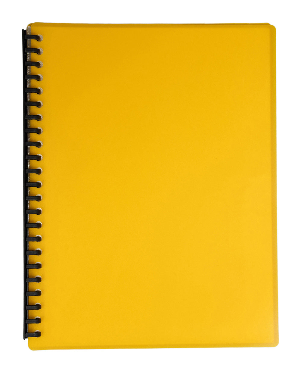 Display Book Yellow  A4 20 Pocket