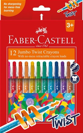 Crayons Jumbo Twist Faber-castell 12's