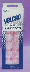 Velcro Handy Dots Whte Loop & Hook