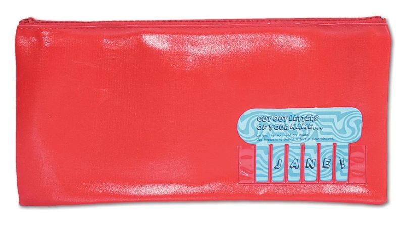 1 Zip Pencil Case Pvc Lge Asst Col