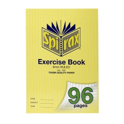Exercise Book Spirax A4 108 8mm Ruled 96pg