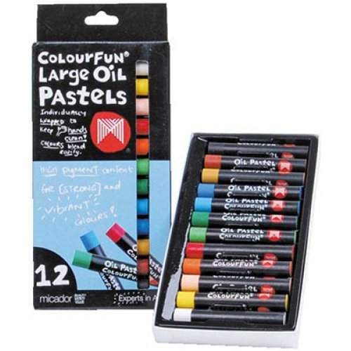 Oil Pastels Lge 12 Micador