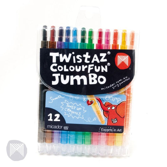 Sp- Crayons Micador Twistaz Colourfun Jumbo Pk12