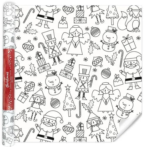 Xmas Colour-in Table Runner: 2024