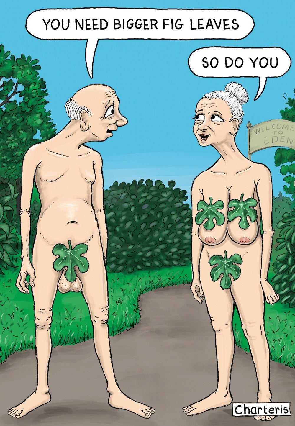 Card Old Farts Fig Leaves