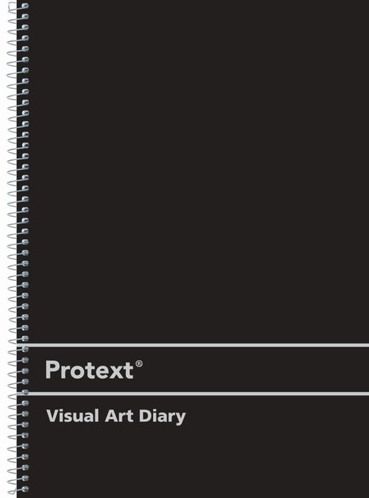Visual Art Diary Protext A4 Pp 120pg Black Cover