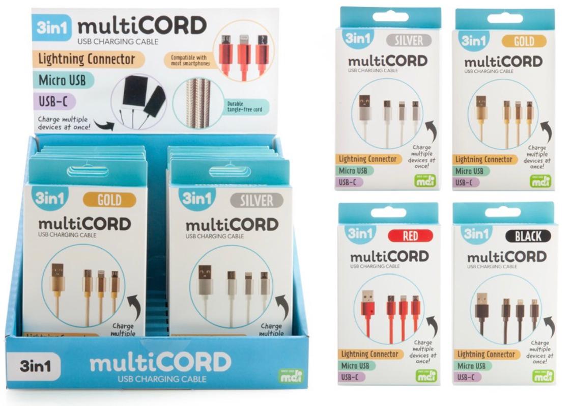 Multicord 3-in-1 Charge Cable