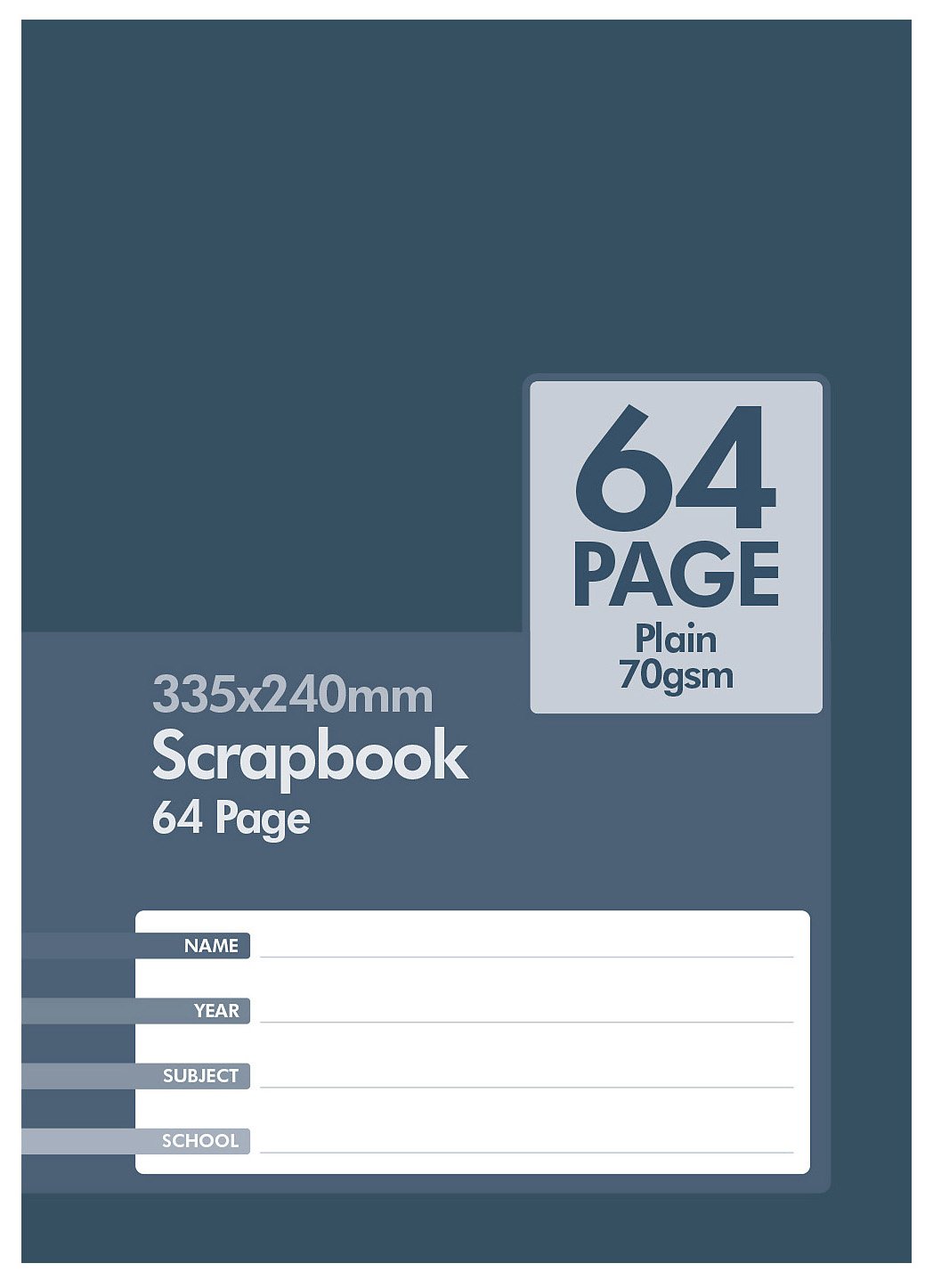 Scrapbook Bond 335x240mm 64page 70g