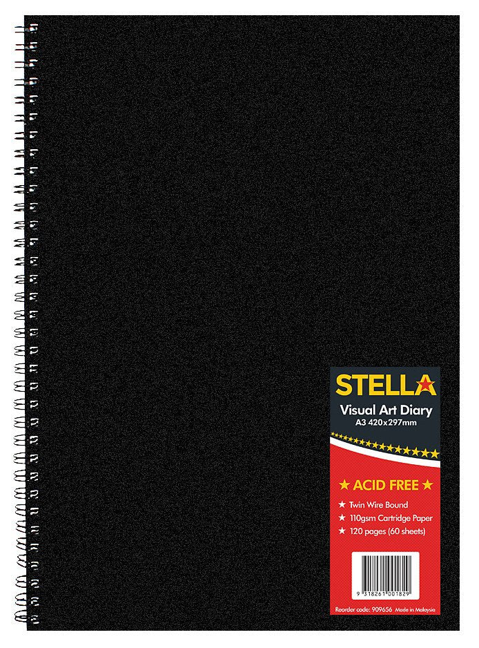 Visual Art Diary Stella A3 Twin Wire 110g 120page
