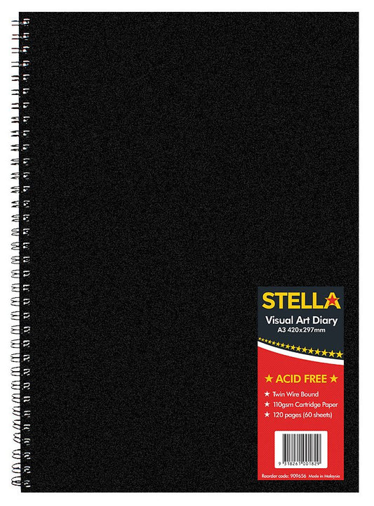 Visual Art Diary Stella A3 Twin Wire 110g 120page