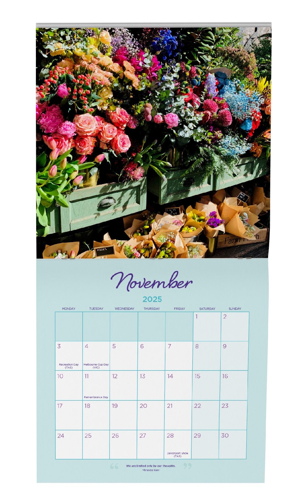 Calendar Australian Woman's 300x300mm
