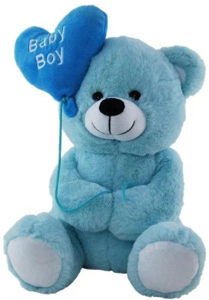 Bear With Balloon Boy 25cm