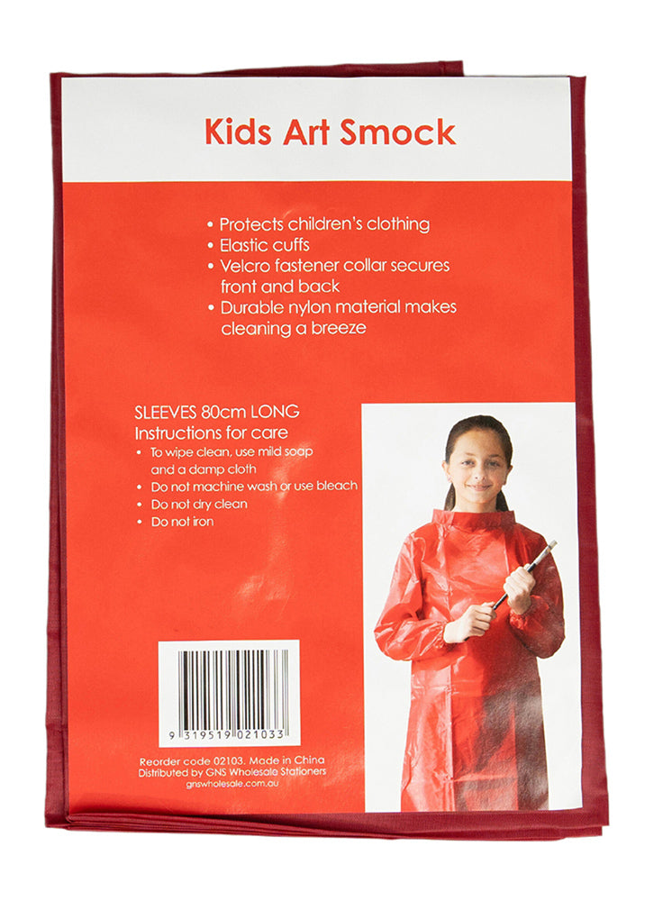 Art Smock Kids Sov 80cm Long Sleev