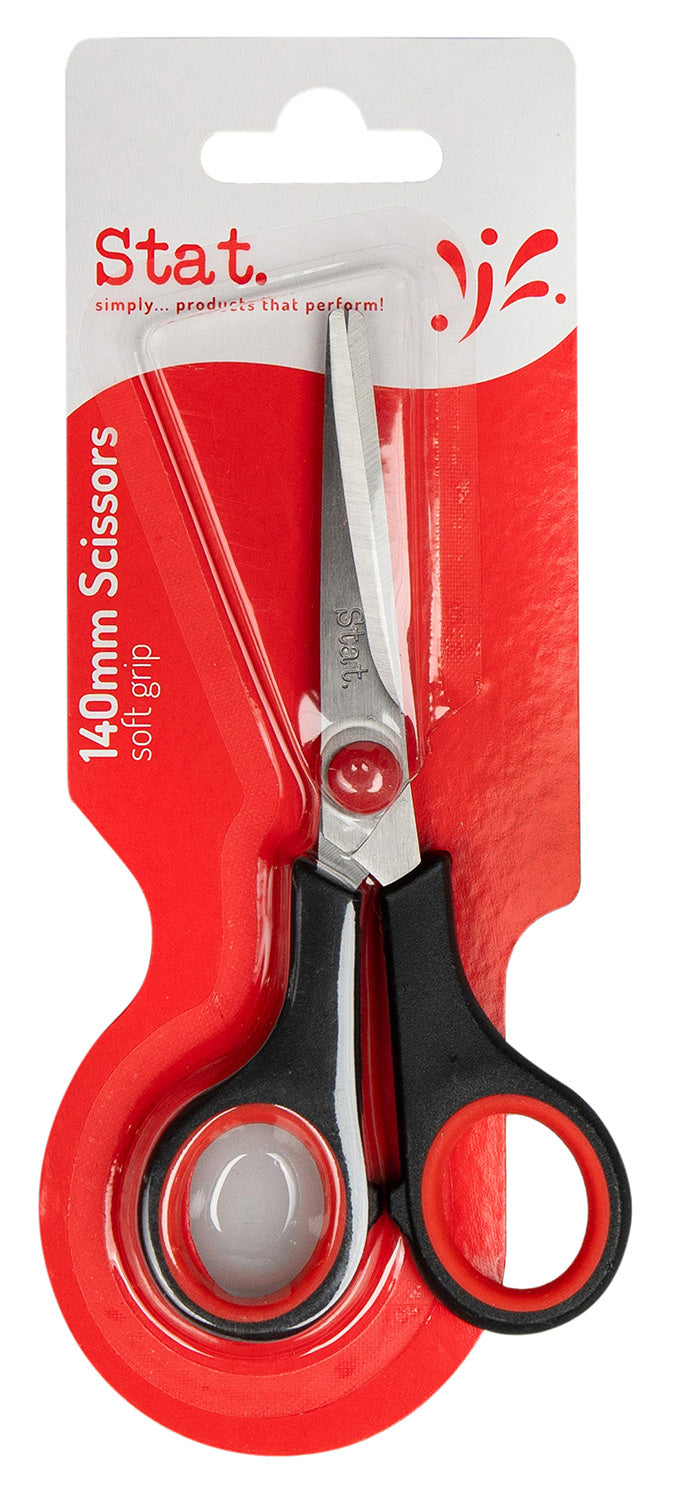 48039 Scissors 140mm Soft Grip Stat
