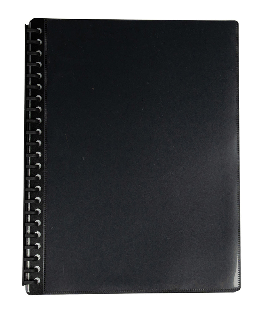 Clear Front Display Book Blk A4