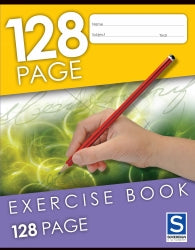 A5 Exercise Book Sovereign 225x175mm 8mm Ruled 128pg
