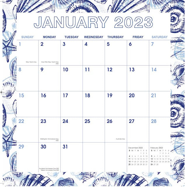 Magnetic Calendar Asst Designs