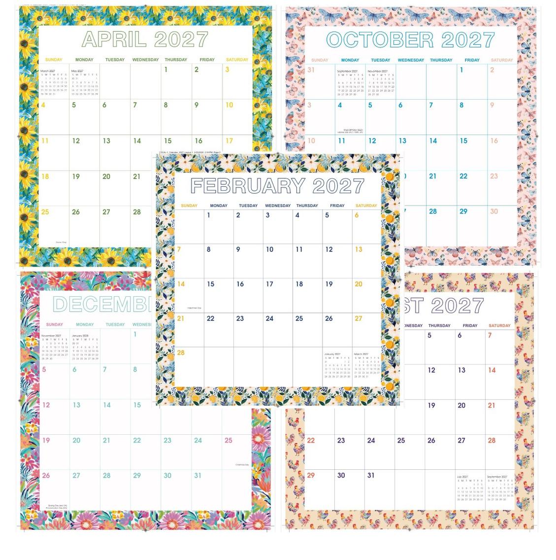 Magnetic Calendar Asst Designs