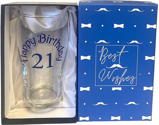Beer Glass Happy 21st