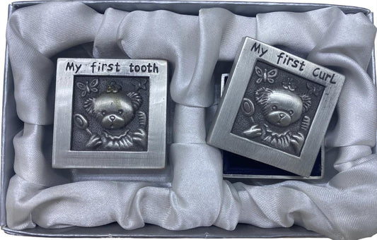 Baby Pewter Box 2 Pcs/set