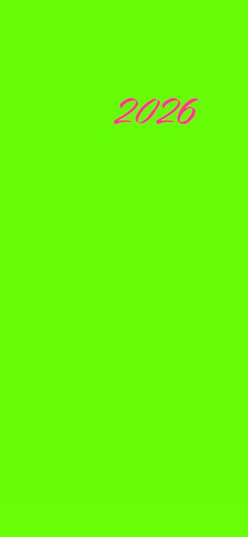 Diary Slim Wtp Solid Colour [col:lime]