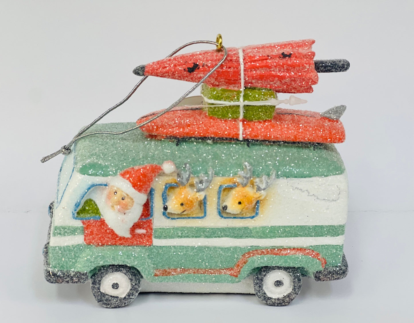 Santa Kombi Van Hanging Decoration