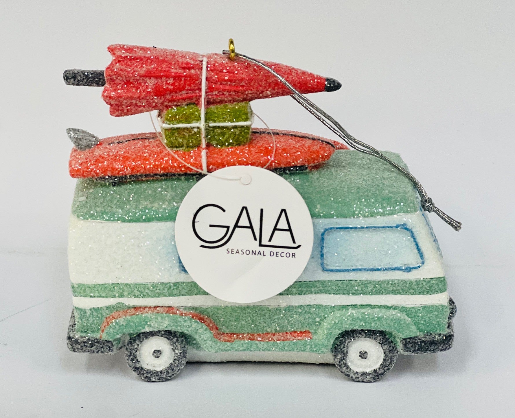 Santa Kombi Van Hanging Decoration