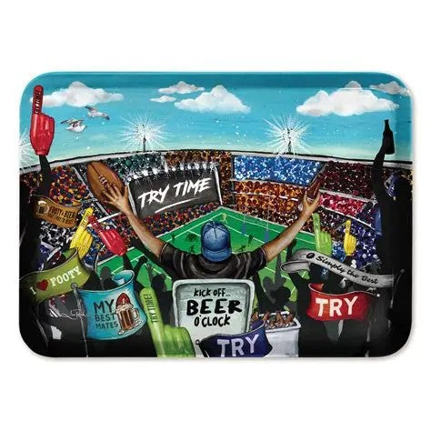 Bbq Afl Footy Tray