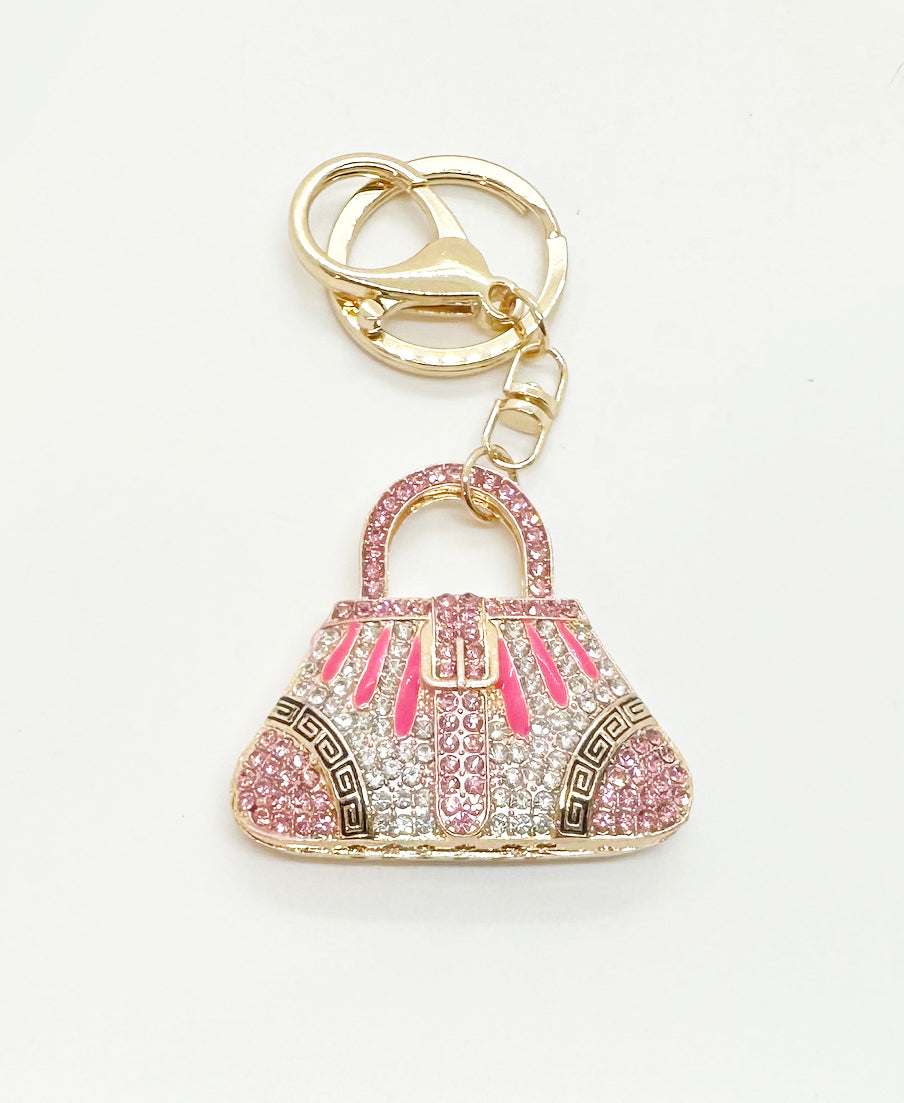 Key Rings Asst [desn:pink Handbag]