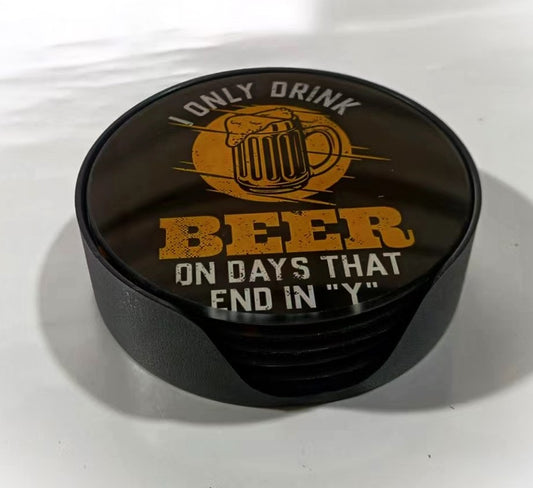 Yr Glass Coaster Bar