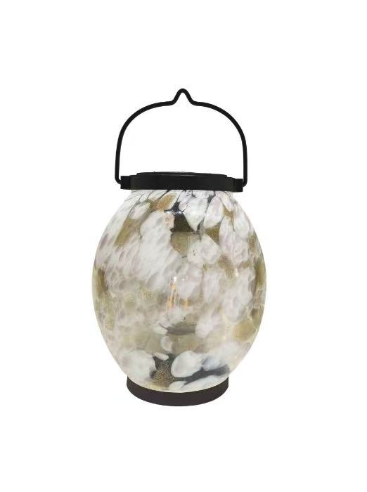 Hanging Solar Lantern [col:soft Pink]