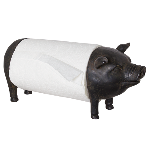 Paper Towel Holder - Pig